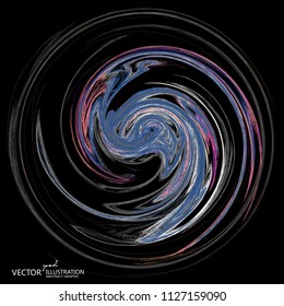 Oily abstract graphic, vector background.
