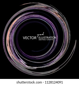 Oily abstract graphic, vector background.