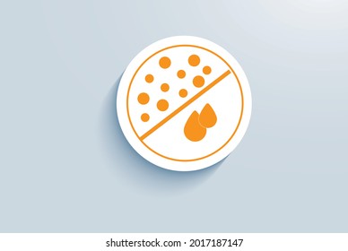 Oily, acne-prone skin icon vector design