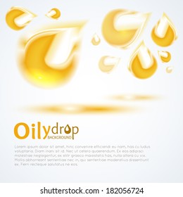 Oily drop background