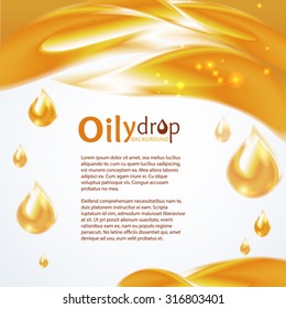 Oily drop background