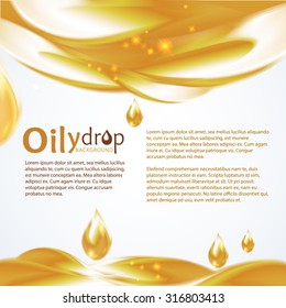 Oily drop background