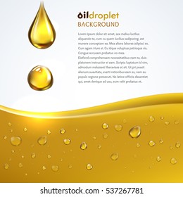 Oily drop wave background