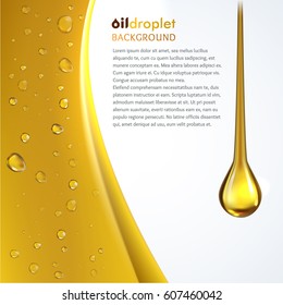 Oily drop wave background