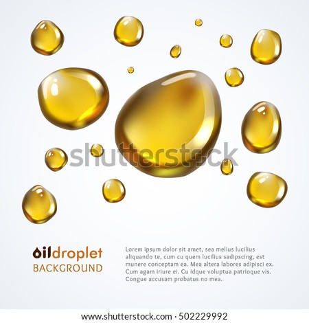 Oily droplet vector background