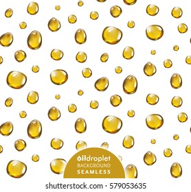 Oily droplet vector seamless background