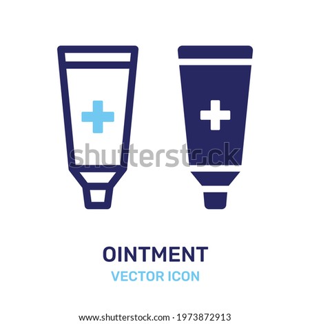 Ointment cream icon. Vector illustration