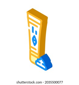 ointment cream ophthalmology isometric icon vector. ointment cream ophthalmology sign. isolated symbol illustration