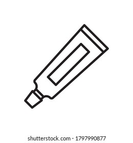 ointment cream and paste icon design black