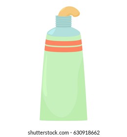 Ointment Cream Tube Icon. Cartoon Illustration Of Ointment Cream Tube Vector Icon For Web