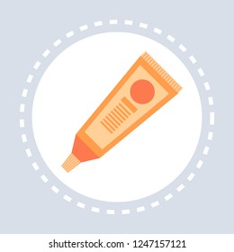 Ointment Cream Tube Icon Healthcare Medical Service Logo Medicine And Health Symbol Concept Flat