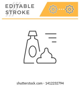 Ointment editable stroke line icon