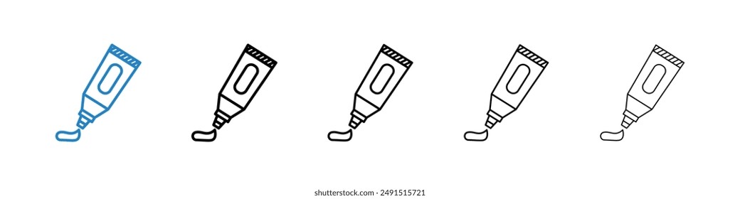Ointment icon in black and blue