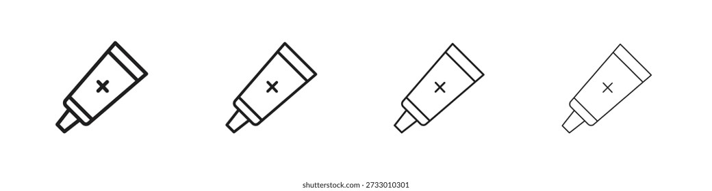 Design-Vorlage für Salbensymbol für Web- und mobile Benutzeroberflächenelemente