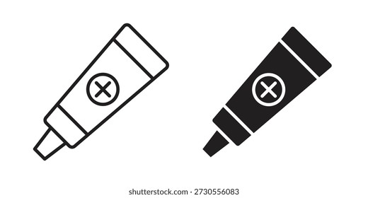 Ointment icon set. minimal logotype web element pack.