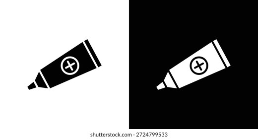 Salbe Symbol Silhouette Vektor flache Illustration Design Pack.