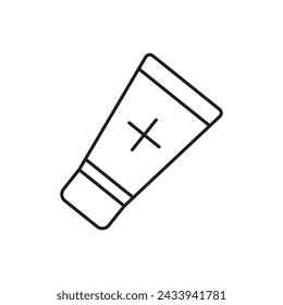 Icono de ungüento, plantilla para diseño gráfico y web. ilustración vectorial