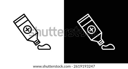 Ointment icon. vector illustration, pictogram isolated. editable