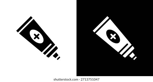 Salbensymbol. Vektorgrafik. Silhouette in schwarzer Farbe