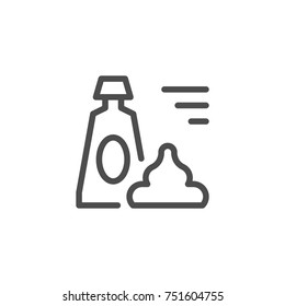 Ointment line icon