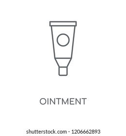 Ointment linear icon. Ointment concept stroke symbol design. Thin graphic elements vector illustration, outline pattern on a white background, eps 10.