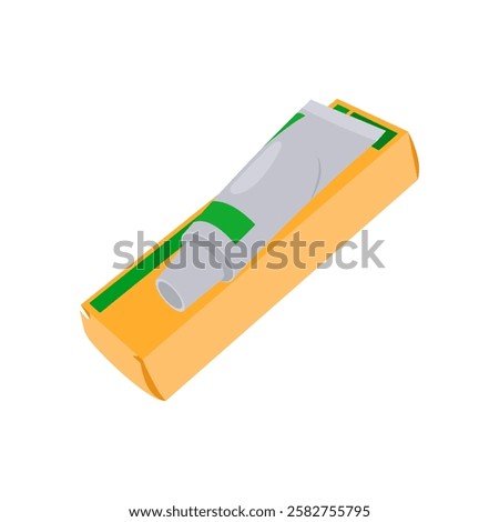 Ointment, Medicine Flat Vector Illustration - Isolated