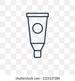 Ointment vector outline icon isolated on transparent background, high quality linear Ointment transparency concept can be used web and mobile