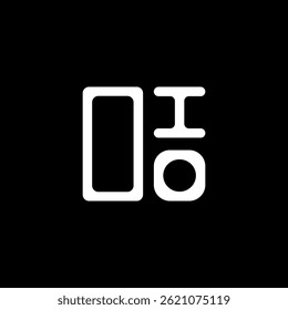 Diseño creativo del logotipo de la letra de OIO con gráfico de Vector, logotipo simple y moderno de OIO. Diseño de alfabeto lujoso de OIO  
