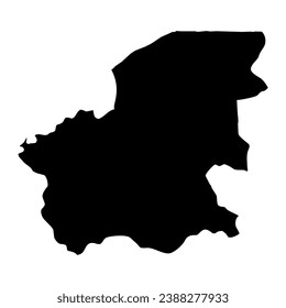 Oio region map, administrative division of Guinea Bissau. Vector illustration.