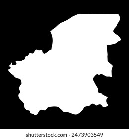 Oio region map, administrative division of Guinea Bissau. Vector illustration.
