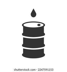 Oiol barrel icon. Industrial oil background vector ilustration.