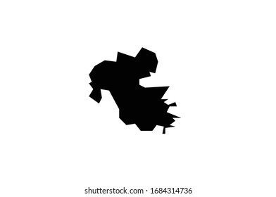 Oita map Japan region refecture shape 
