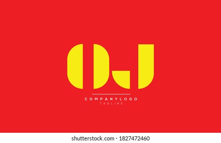 OJ abstract initials monogram letter text alphabet logo design