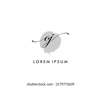 OJ Initial beauty monogram logo vector