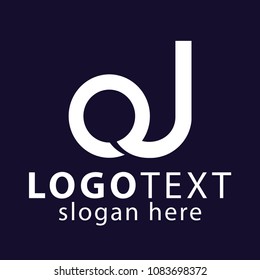oJ initial letter logo template