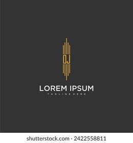 OJ initial monogram business logo