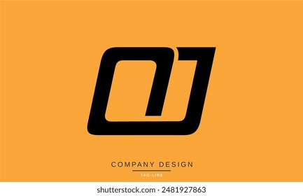 OJ, JO Abstract Letters Logo Monogram design Icon Vector