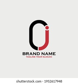 OJ letter logo business vector