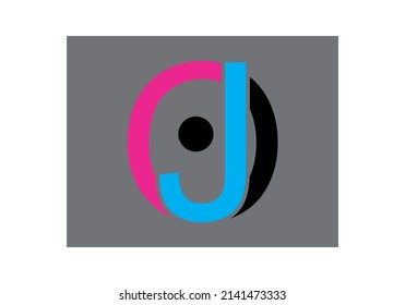Vector del logotipo de la letra del DO, para el diseño libre.