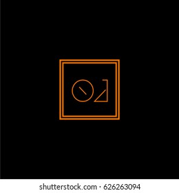 oj logo letter initial, Abstract Polygonal Background Logo, design for Corporate Business Identity,flat icon, Alphabet letter