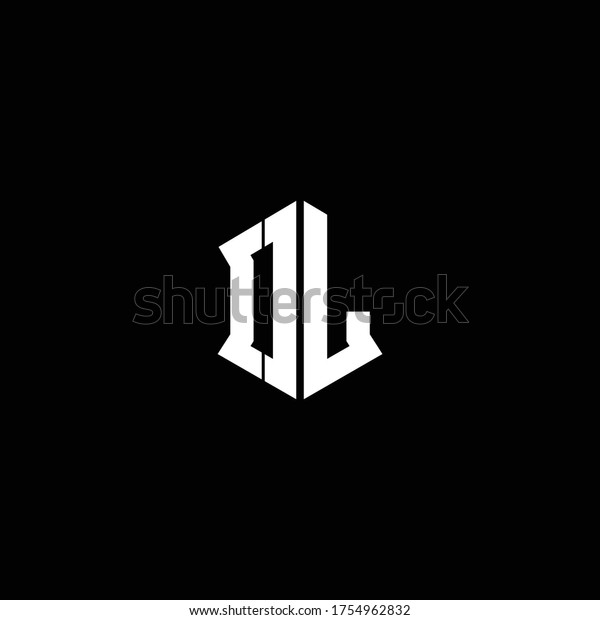 Oj Logo Monogram Shield Shape Design Stock Vector (Royalty Free ...
