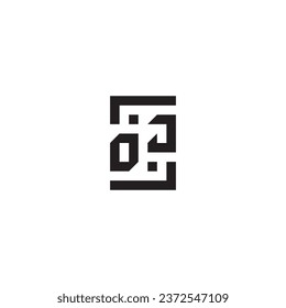 OJ square concept retro logo in high quality professional design that will print well across any print media