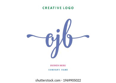 OJB lettering logo is simple, easy to understand and authoritative