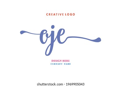 OJE lettering logo is simple, easy to understand and authoritative