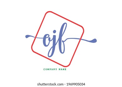 OJF lettering logo is simple, easy to understand and authoritative