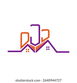 OJJ Real State logo design, OJJ simple and modern logo. OJJ luxurious alphabet design  