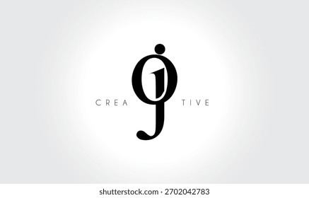 OJoj Elegant Serif Monogram Logo – Luxury Lowercase Typographic Lettermark for Modern Branding