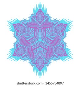 Ojos de Dios. Vector mandala isolated on white background. Printing on clothes and yoga mat. Ethnic art, alchemy, boho style, astrology and magic symbol. Hand drawn element.