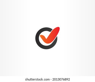 Logo-Design-Symbol für das Konzept akzeptieren oder akzeptieren