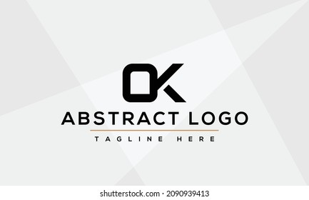 Ok Alphabet Letter Logo Icon